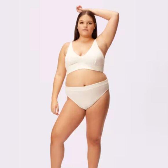 Parade Lush Rib Matching White Set, Size XS - Picture 1 of 8